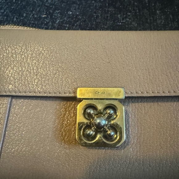 CHLOE ELSIE Gold Savana leather continental wallet - Picture 7 of 7